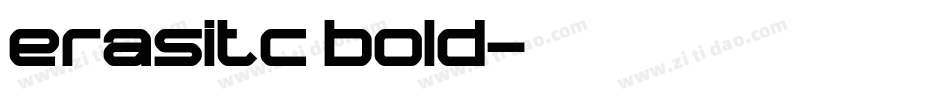 erasitc bold字体转换